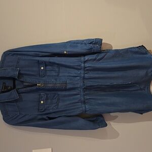 Blue Denim Shirt Dress